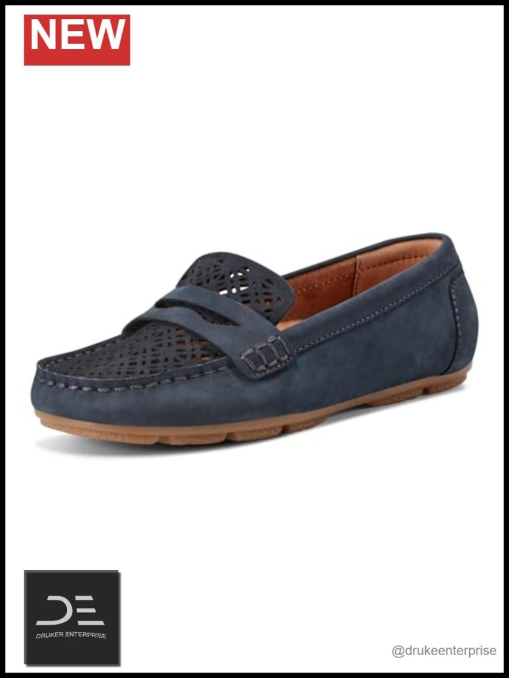 Earth Women's Remi Leather Cushioned Loafers Slip-On Arch Support